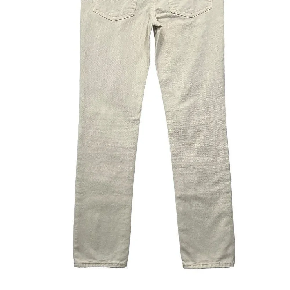 Polo Ralph Lauren 650 Jeans Boy's‎ Size 10 Cream Skinny Denim Pants